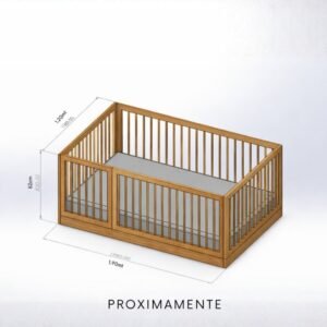 Cama Montessori en Roble